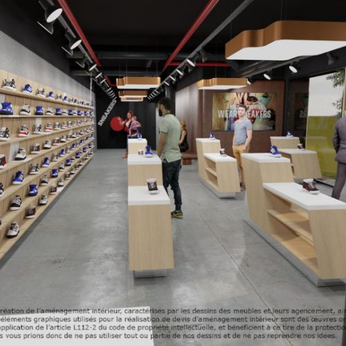 Conception de boutique et Agencement de magasin et travaux à Paris