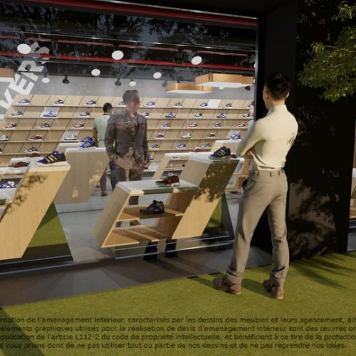 Conception de boutique et Agencement de magasin et travaux à Paris