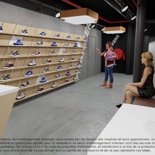 Conception de boutique et Agencement de magasin et travaux à Paris